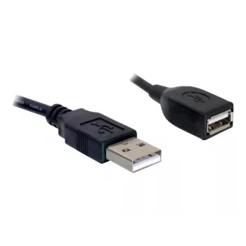 USB 2.0-verlengkabel DeLOCK 82457 0,15 m zwart
