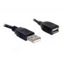 USB 2.0-verlengkabel DeLOCK 82457 0,15 m zwart