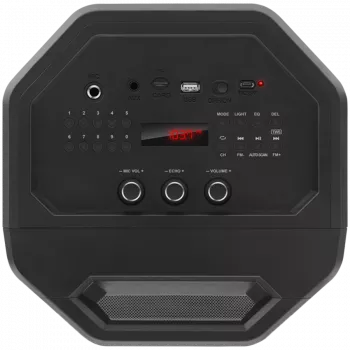 Luidspreker SVEN PS-650, zwart (50W, TWS, Bluetooth, FM, USB, microSD, LED-display, 4000mAh)