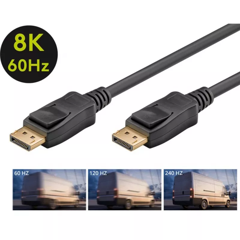 DisplayPort-kabel Goobay 74779 3 m zwart G-Sync FreeSync