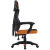 Gamingstoel CANYON Wave MCH02 — mesh rugleuning, ergonomisch ontwerp, zwart/oranje