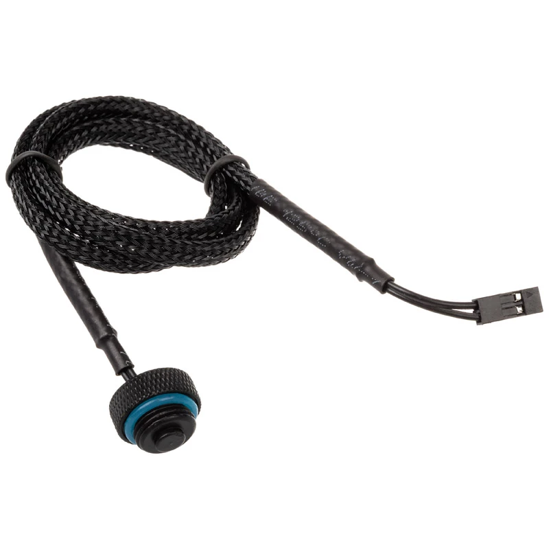 XSPC afsluitplug met temperatuursensor G1/4 inch - zwart, 50 cm