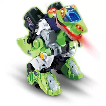 Op afstand bestuurbare dinosaurus speelgoed VTech Switch & Go Dinos T-Rex, verandert tussen dino en voertuig, voor kinderen
