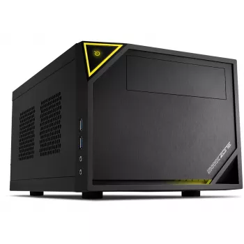 PC-behuizing Sharkoon SHARK ZONE C10 Mini-ITX zwart, geel