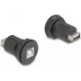 DeLOCK USB 2.0 Type-B naar Type-A inbouwstekker zwart 66744