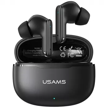 Bluetooth-hoofdtelefoon Usams E05 TWS zwart