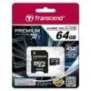 Flashgeheugen Transcend 64 GB MicroSDXC UHS-I TS64GUSDU1