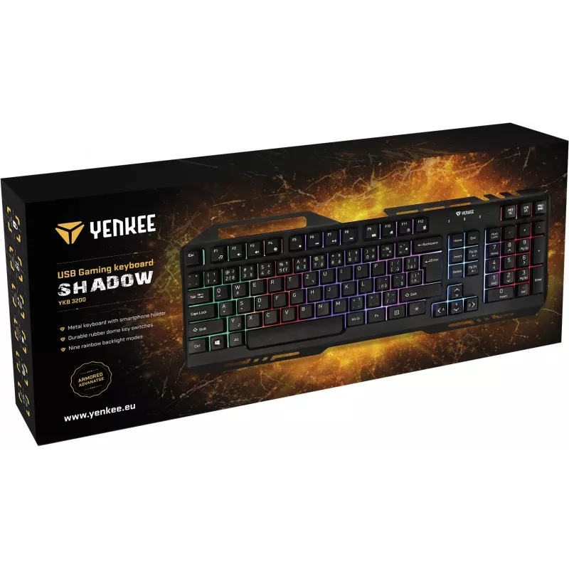 Toetsenbord YKB 3200 SHADOW metal, LED