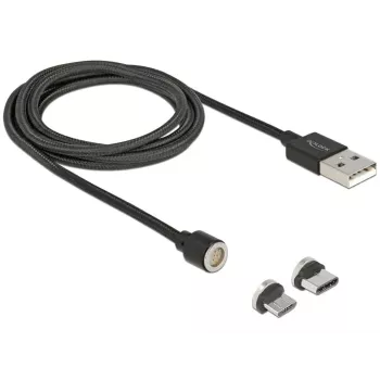 USB-kabel DeLOCK 85723 USB 2.0 1,1 m USB A USB C/Micro-USB B zwart
