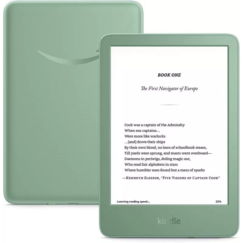 Amazon Kindle 11e generatie B0CNVCQZG1 e-reader, 6 inch, 16 GB, Wi-Fi, met advertenties, Matcha
