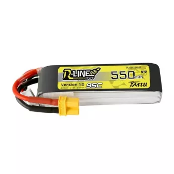 Batterij Tattu R-Line 550mAh 7,4V 95C 2S1P XT30