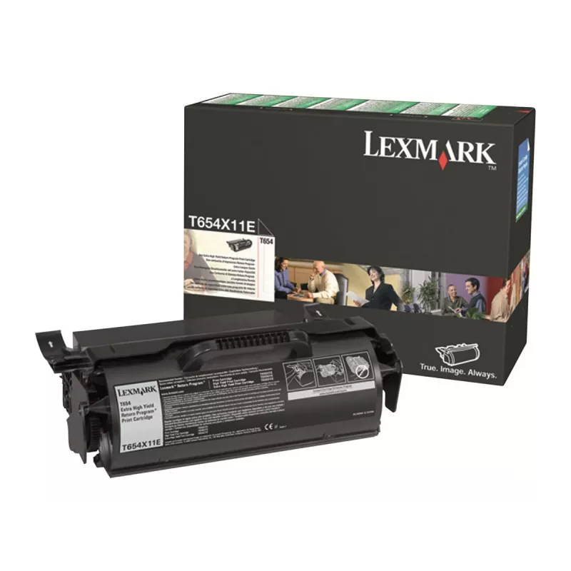Lexmark T654X11E Tonercartridge, zwart, 36000 pagina's