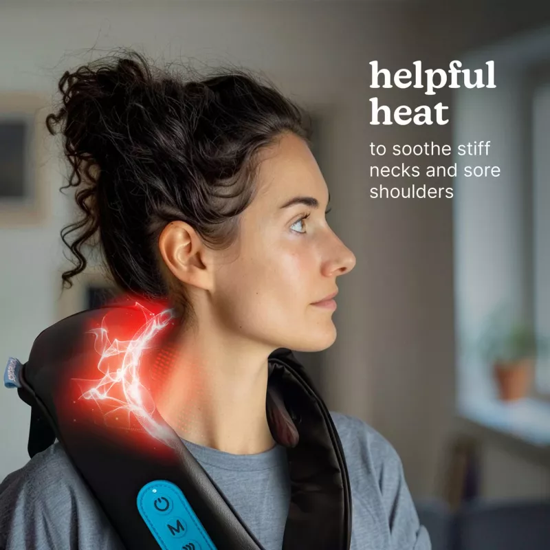 Nekmassageapparaat HoMedics NMS-275H draagbaar met warmte voor nek en schouders