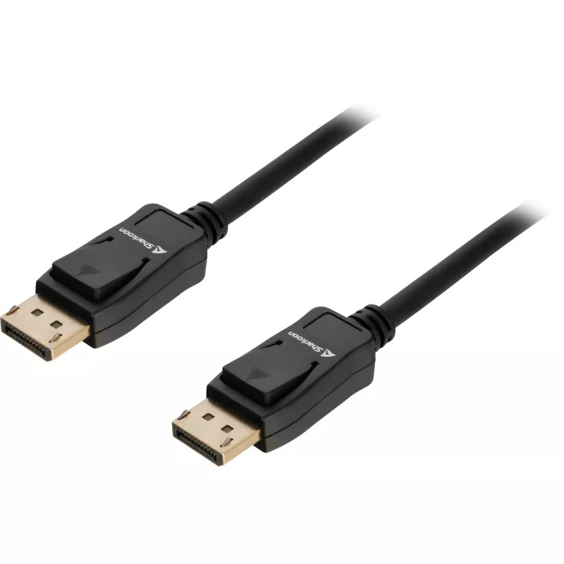 DisplayPort-kabel Sharkoon 1.4 8K, 1 m, zwart