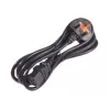 APC AP9895 netsnoer, 16A 200-240V, C19 naar UK-stekker BS 1363A, 2,44 m, zwart