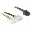 Stroomkabel voor PCI Express-kaart DeLOCK 82315 0,15m
