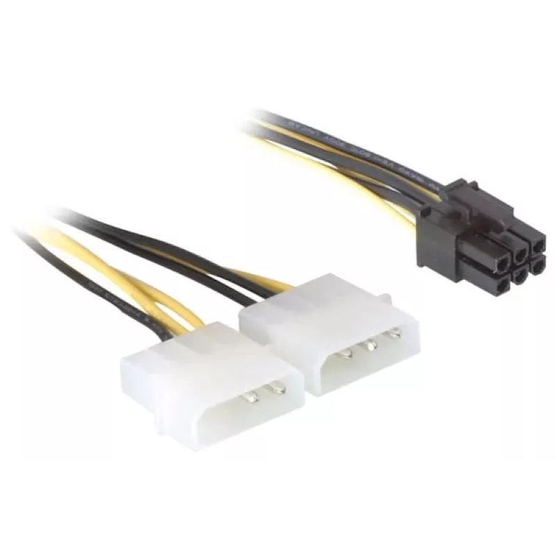 Stroomkabel voor PCI Express-kaart DeLOCK 82315 0,15m