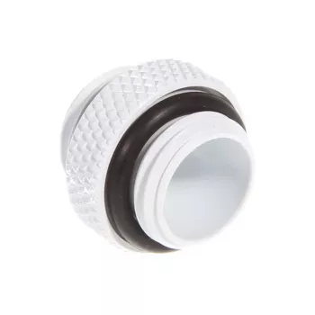 Bitspower rechte adapter, G1/4 buitendraad – G1/4 buitendraad, wit (BP-DWWP-C42)