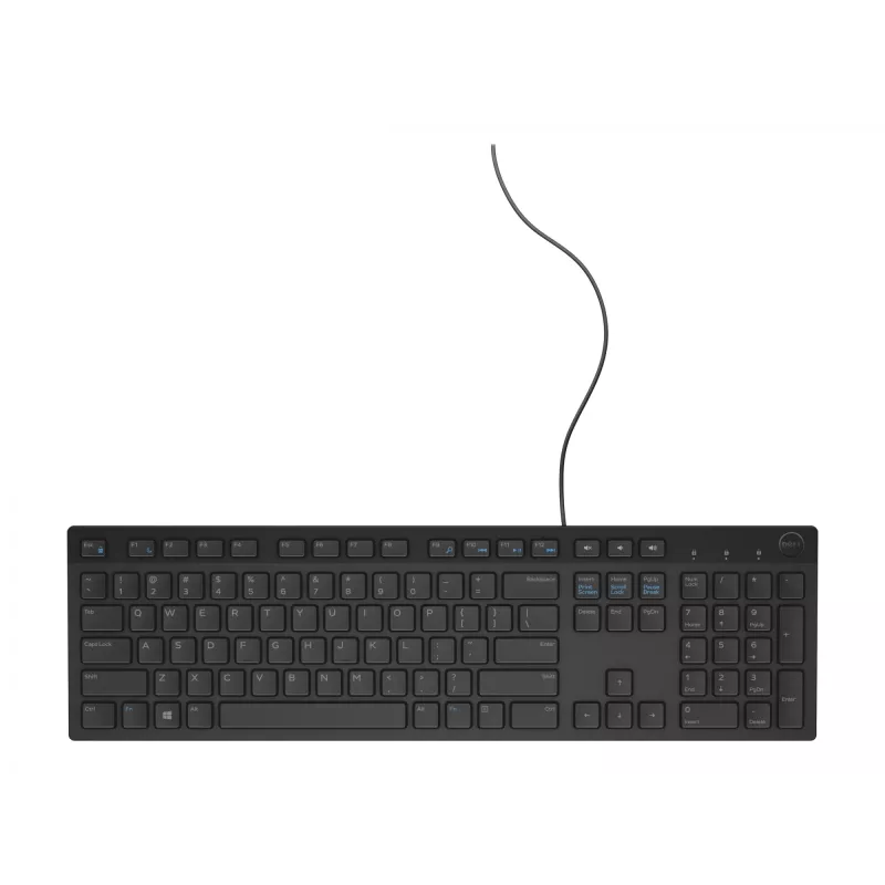 Bedraad full-size-toetsenbord Dell KB216 — QWERTY Nordic-layout, zwart, USB