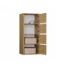 ALMA commode, antraciet/artisan eiken