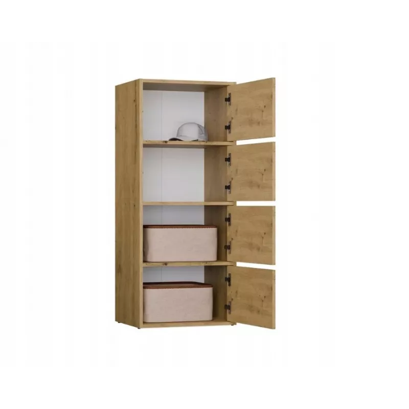 ALMA commode, antraciet/artisan eiken