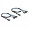 DeLOCK converter M.2 2280 Key B+M stekker naar 8 x SATA