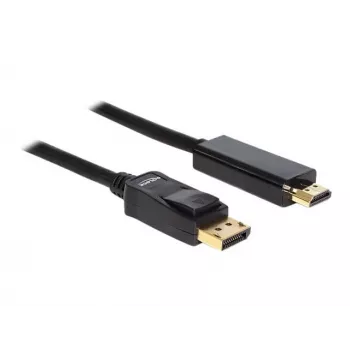 Delock kabel DisplayPort 1.1 stekker > High Speed HDMI-A stekker passief 2 m zwart (82587)