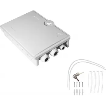 Helos 372088 FTTH-huisansluitbox, max. 24 vezels, 6x LC/QD of SC/DX