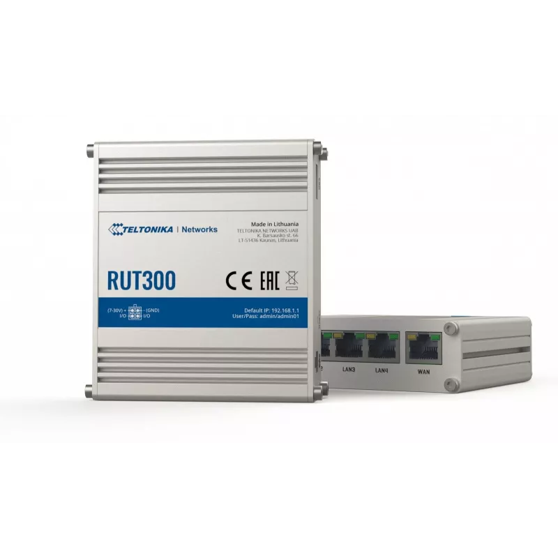 TELTONIKA RUT300 industriële bedrade router 5X RJ45 100 MB/s