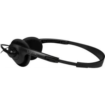 Logilink HS0052 - headset - on-ear - bedraad - 3,5 mm jackstekker - zwart (HS0052)