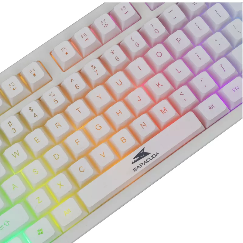 Baracuda Krill witte membraan-gamingtoetsenbord KRILL-W, US, USB