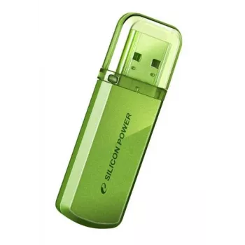 USB-stick Silicon Power Helios 101 — 8 GB, USB 2.0, Type-A, groen, kapdesign