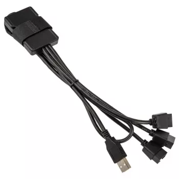 USB-hub Lian Li PW-U2TPAB Type-A-stekker 1-naar-3 IDC 9-pin
