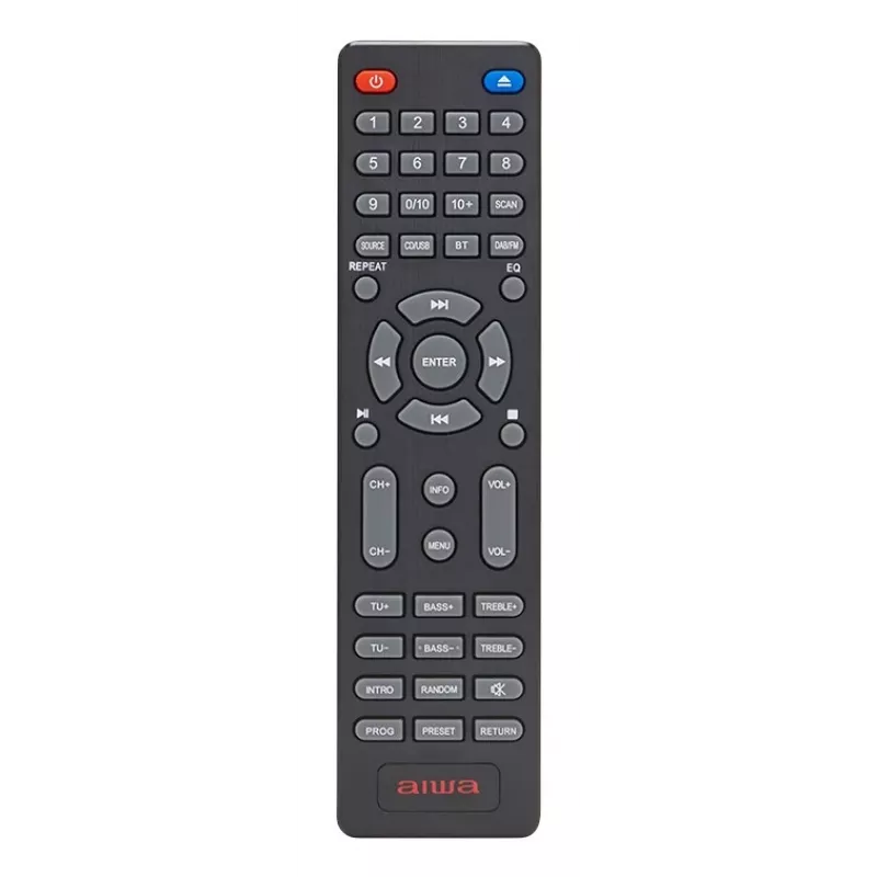 Home-audio-microsysteem Aiwa MSBTU-700DAB — 25 W RMS, DAB+/FM, Bluetooth 10 m, cd-lade, LED-display, zwart/arctisch blauw