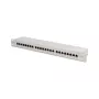 DIGITUS DN-91624S 24-poorts Cat6 afgeschermd patchpaneel, 1U 19 inch, grijs