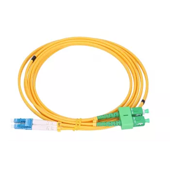 Extralink patchkabel SC/APC-LC/UPC singlemode duplex G652D 3mm 1m