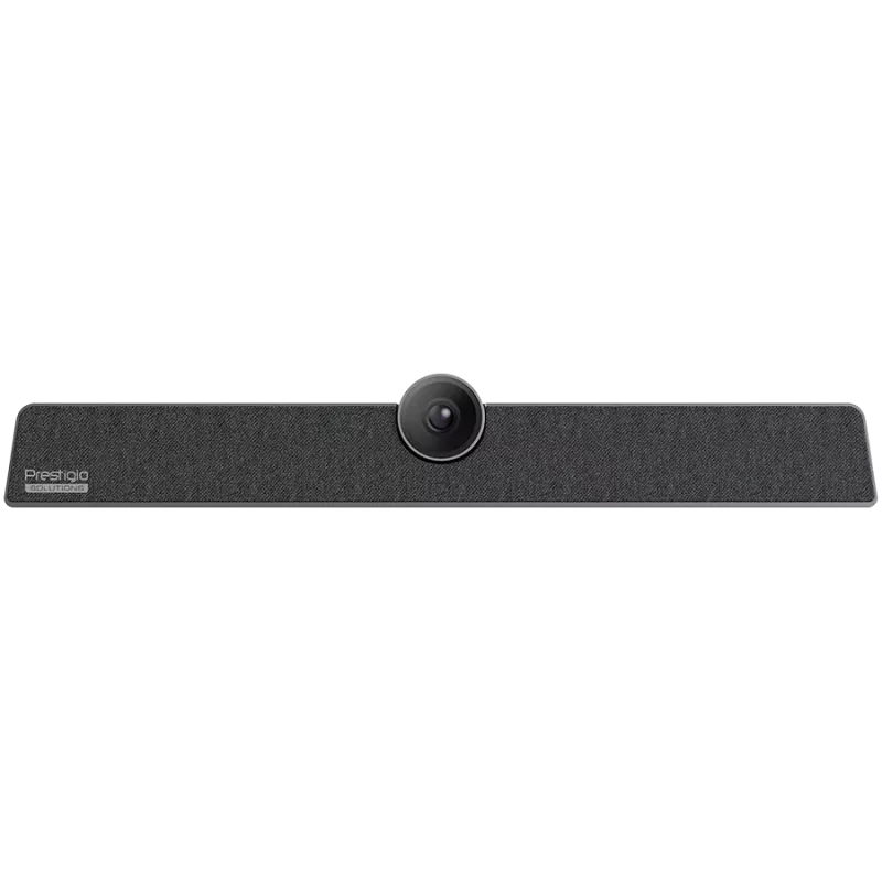 Prestigio Solutions Alpha videoconferentie samenwerkingsbar, UHD 12 MP, 6 microfoons, bereik 8 m, USB-C/AUX