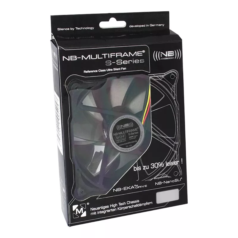 Noiseblocker Multiframe S-Series M12-P ITR-M12-P behuizingsventilator, 120 mm, PWM