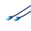 Digitus 0,25m Cat5e U/UTP netwerkkabel blauw U/UTP (UTP)
