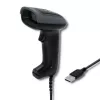 Handbarcodescanner QOLTEC 50863 — 1D/2D-scanner, USB bekabeld, LED-sensor, zwart, 5V, 1,8 m kabel