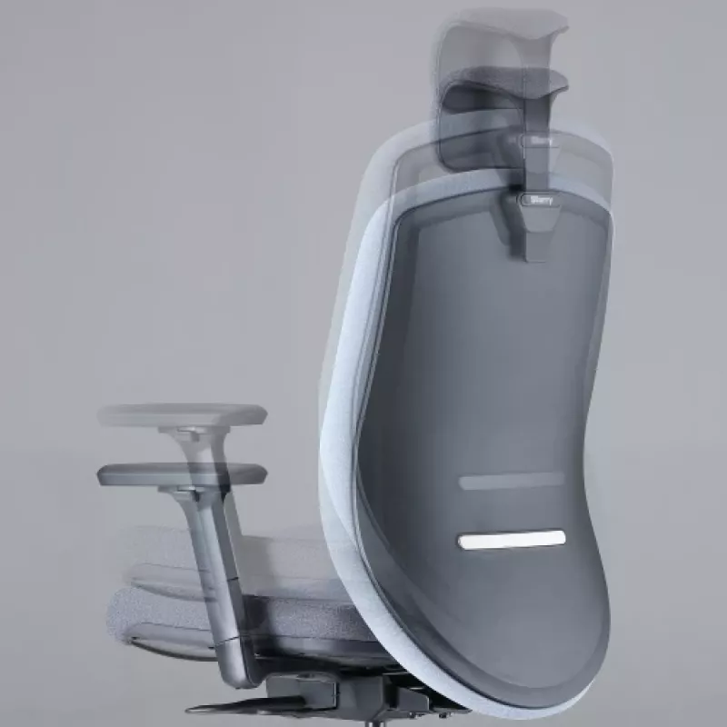 Up Up Athene ergonomische bureaustoel zwart, grijs + blauwe stof