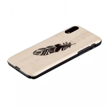 Telefoonhoesje man and wood voor iPhone X/XS — Indian zwart hoesje