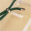 Telefoonhanger-hoesje Lookabe voor iPhone 7/8 Plus — goud met groen bandje