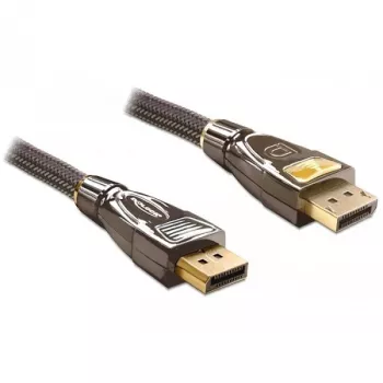 DisplayPort-kabel DeLOCK 82770 1 m zwart bruin