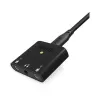 RØDE AI-Micro mobiele audio-interface, 2x 3,5 mm TRS/TRRS-ingangen, 3,5 mm hoofdtelefoonuitgang, USB-C, zwart