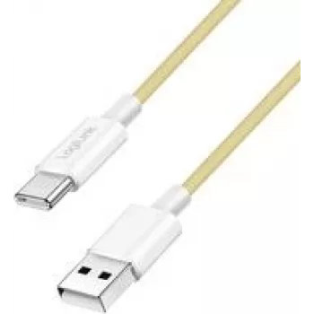 LogiLink USB 2.0 Type-C-kabel C/M naar A/M 60W geel 1,5 m