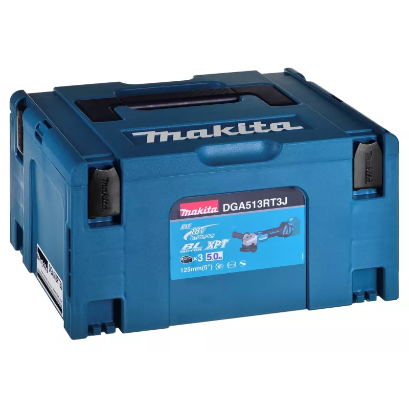 Haakse slijper 18V 3x5.0Ah accu DGA513RT3J MAKITA