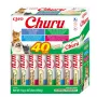 Natsnacks INABA Churu Variety Box — tonijn, 40 × 14 g pastazakjes, graanvrij, glutenvrij