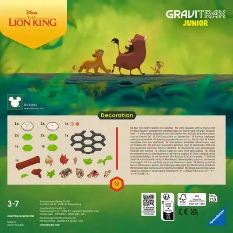 GraviTrax Junior uitbreiding Leeuwenkoning, spoorbaan