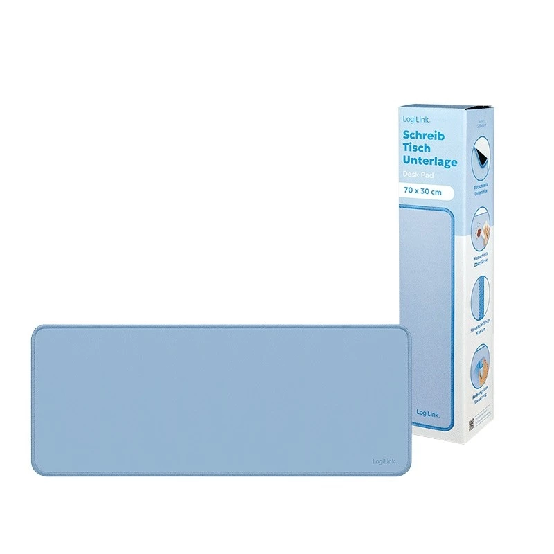 XXL-bureaubladmat voor muis en toetsenbord, blauw